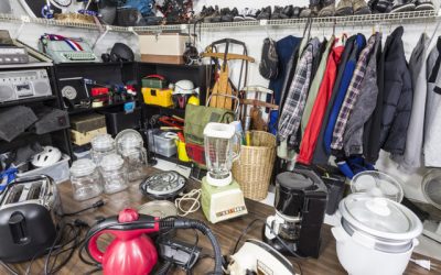 What is the difference between clutter and hoarding and what is the impact on the elderly?